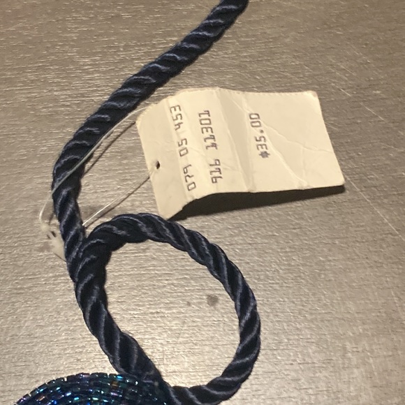 vintage unused peacock beaded evening bag - Picture 11 of 11